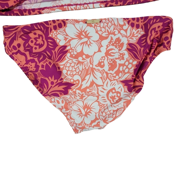 Ralph Lauren Womens Size 6 Pink Coral Tropical Hawaiian Floral Tankini Swimsuit - Picture 7 of 10